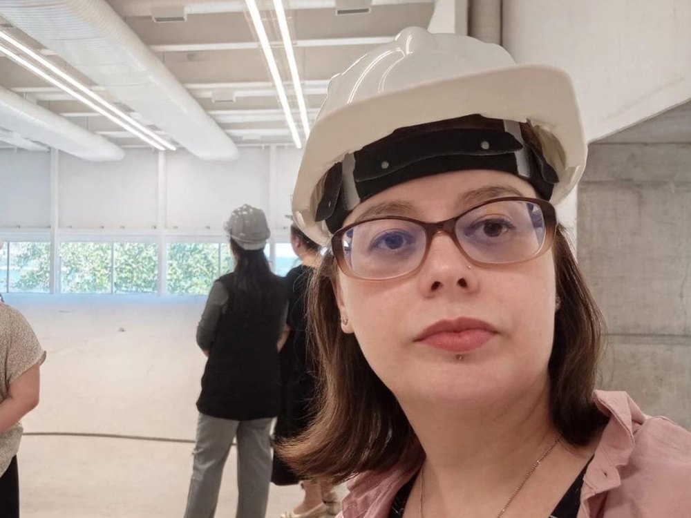 Vistoria técnica em novo espaço expositivo